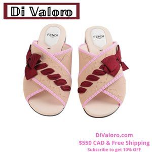 37 Fendi Pink Flat Sandals